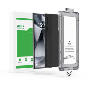 Tự động căn chỉnh chống bụi bảo vệ màn hình riêng tư cho Samsung <span class=keywords><strong>Galaxy</strong></span> S24 Ultra Tempered Glass bảo vệ màn hình - Product Image 1
