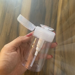 Bouteille distributrice portable rechargeable en plastique vide de 100 ml et 200 ml pour dissolvant de vernis à ongles, avec pompe à pression, vente en gros - Product Image 5