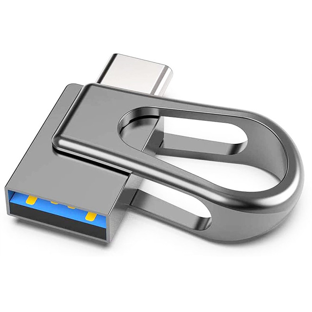 Custom OTG 1TB 2TB 128GB 64GB Pendrive Dual USB-C Type C Flash Drives for Android Phones Ultra USB2.0 3.0 Metal Material