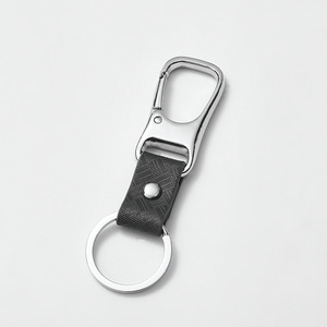 พวงกุญแจรถโลหะพร้อมสายหนัง A3903 สำหรับกุญแจและอุปกรณ์เสริม - Product Image 4
