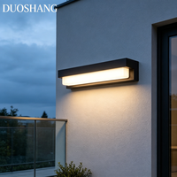Lampe murale extérieure LED solaire IP65, style moderne, pour jardin, balcon, terrasse, en ABS, garantie 3 ans, bande longue
