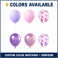 Vente en gros d'usine, 60 ballons en latex rose et violet de 12 pouces, ballons personnalisables pour la décoration d'événements et de fêtes d'anniversaire