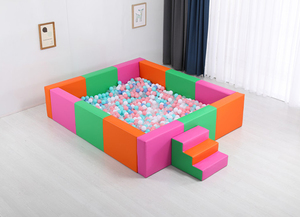 Grande fosse à balles en plastique colorée pour aire de jeux intérieure, piscine à balles pour enfants - Product Image 3