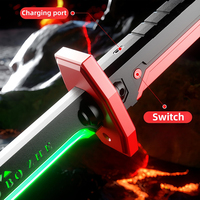 Épée lumineuse de science-fiction, accessoire LED, épée à vaporisation de brume, cosplay pour enfants et adultes, jeu de rôle, cadeau d'Halloween