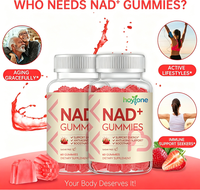 Hoytone OEM Gummies NAD+ Personnalisées 1000mg Nicotinamide Riboside Trans-Resvératrol Quercétine Antioxydant Énergie Cellulaire Santé