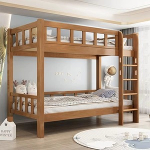 Letto a Castello in Legno Massello Ecologico Multifunzionale di Alta Qualità per Bambini, <span class=keywords><strong>Salvaspazio</strong></span> per Camere da Letto e Scuole - Product Image 4