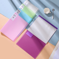 Carpeta de Presentación A4 Práctica en Color Caramelo, Carpeta Transparente Impermeable para Almacenamiento de Archivos Estudiantiles