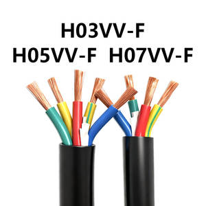สาย H07VV-F สายไฟแบบกลมยืดหยุ่นสูง OEM <span class=keywords><strong>2</strong></span> <span class=keywords><strong>3</strong></span> 4 5คอร์3G 4G 0.75 5G1.5sqm ขนาด1 1.5 <span class=keywords><strong>2</strong></span>.5ตรม H05VV-F - Product Image 2