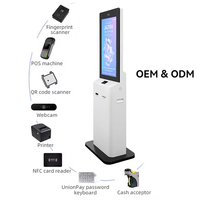Quiosco de comida Restaurante Hotel Supermercado Soporte de piso de mesa Quiosco de pago de autoservicio automático digital