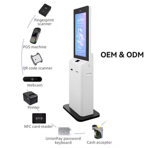 Kiosque alimentaire Restaurant Hôtel Supermarché Support de sol de table Kiosque de paiement numérique automatique en libre service - Product Image 3