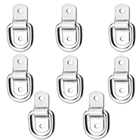 Lot de 8 boulons de fixation, anneaux en D, résistante, ancre, avec support de montage, pour charges sur