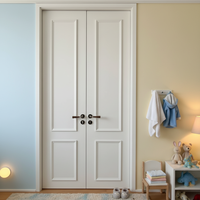 Portes intérieures/extérieures en bois massif polymère Kabo minimalistes avec isolation acoustique pour les applications de hall, de salle de bain et d'entrepôt