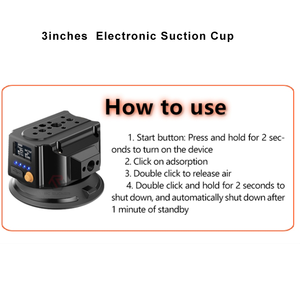 Mới 3inch 75mm điện tử cốc hút chân không Sucker Hệ thống thông minh chụp ảnh máy ảnh siêu dài chờ pin cuộc sống tay công cụ - Product Image 5