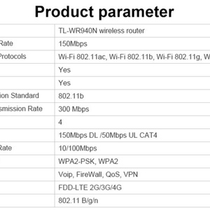 Router Inalámbrico N Tl-wr940n TPLINK TL-WR940N 450M 2.4GHz 5 Puertos Versión en Inglés, Repetidor Wifi - Product Image 6