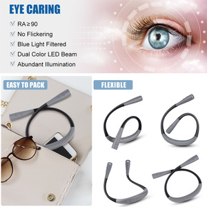 Hands Free Neck Reading <b>Light</b>, 3 Color Temperature 6 Brightness Stepless Dimmable LED Book <b>Light</b> Custom OEM Portable - Product Image 2
