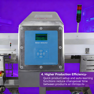 Máy dò kim loại nội tuyến thương mại cho sản xuất thực phẩm ứng dụng băng tải công nghiệp - Product Image 5