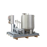 Plataforma de Dosificación Automática con Tanque de Mezcla, Control PLC, para Uso Industrial