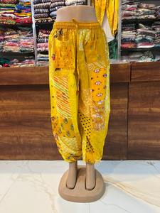 กางเกงฮาเร็มเย็บปะติดกางเกงทรงหลวมขนาดฟรีไซส์และใส่สบายเพื่อให้พอดีกับซัพพลายเออร์จากอินเดีย - Product Image 2