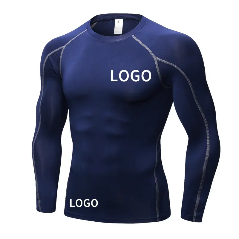 Camisa de compressão para rash, colete de compressão para homens com impressão de subolmação do spandex bjj rash guard