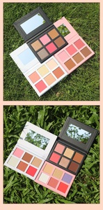6 colores cara brillo <span class=keywords><strong>iluminador</strong></span> polvo prensado personalizado resaltador paleta impermeable maquillaje resaltador bronceador paleta de <span class=keywords><strong>rubor</strong></span> - Product Image 2