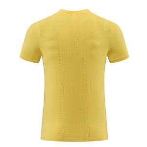 T-Shirt Personalizzata per Allenamento in Palestra, Vestibilità Regolare, Tessuto Traspirante ad Asciugatura Rapida, Tinta Unita, Vendita all'Ingrosso - Product Image 6