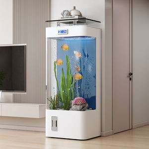 Aquarium intégré pour salon avec design minimaliste et kit <span class=keywords><strong>de</strong></span> filtration complet - Product Image 1