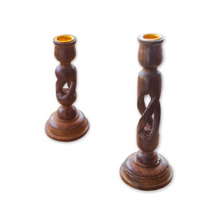 Candle Holders for Home Decorative Use Candle Holder Best Quality Wooden for Living Room Wood Home Decoration <b>Customized</b> Package - Product Image 2