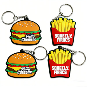 Porte-clés en PVC souple imprimé en offset 2D, motif personnalisé, pendentif en caoutchouc, breloque pour sac d'école, cadeau d'anniversaire - Product Image 5