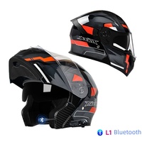 SOMAN SM965 Nuovo Casco Moto Unisex Aperto con Doppia Visiera e Telecamera Integrata, Certificato ABS DOT ECE