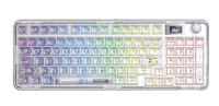 Clavier mécanique AULA F-NB98, 3 modes, bouton multifonctionnel, écran personnalisé, clavier de jeu, rétroéclairage RVB, échange à chaud, cadeaux pour joueurs PC