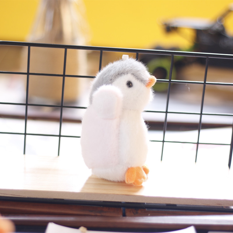 子供用ぬいぐるみペンギンキーチェーン | プラスチック製鍵掛け