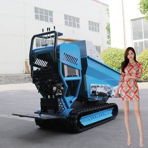 Camion à benne basculante Mini Dumper sur chenilles Dumper Mini Transporter 1.2T Petite piste Dumper Truck Diesel Engine à vendre - Product Image 5