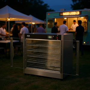 Armoire chauffante pour aliments Vevor à 5 niveaux, 1500W, commande numérique électrique, restauration en plein air - Product Image 2