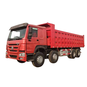 Camión volquete pesado HOWO 8*4 usado de alta calidad 375HP 51-60 toneladas Excelente Estado de Trabajo Dirección izquierda Euro 3 Estándar de emisión - Product Image 1