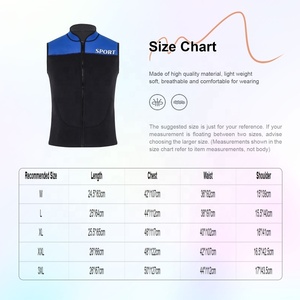 เสื้อกั๊กนีโอพรีนยาง 3 มม. สำหรับผู้ชาย เสื้อกีฬาแขนกุด ชุดเว็ทสูทสำหรับฝึกซ้อม ฟิตเนส กีฬาทางน้ำ ชุดว่ายน้ำ - Product Image 6