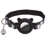 Collier Réfléchissant Réglable pour Chien et Chat avec Support AirTag et Design Imprimé Élégant et Doux