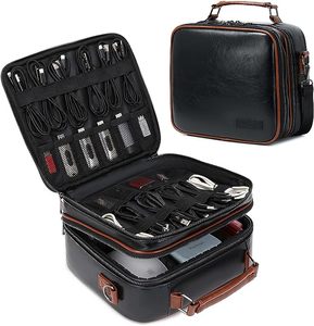 Échantillon gratuit : Organisateur de voyage pour électronique, étui de rangement pour câbles de voyage, sac compact pour accessoires électroniques (câbles et cordons) - Product Image 4