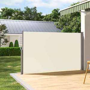 โครงอลูมิเนียมโพลีเอสเตอร์เคลือบ PU แบบแมนนวลขนาด160*300ซม. กันสาดแบบพับเก็บได้สีตามต้องการ - Product Image 4