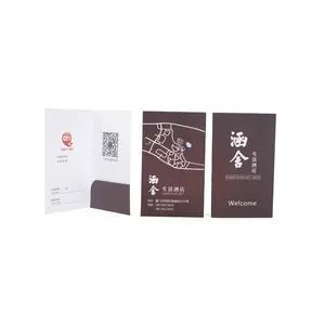Custom Full Printing Hotel Key Card Mini Paper Holder Pocket Envelope hotel supplies
