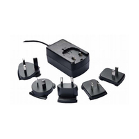 Échantillon gratuit Adaptateur d'alimentation AC/DC interchangeable 12V/2A 24V/1A Montage mural Chargeur de lumière LED OVP 100-240VAC 50/60Hz