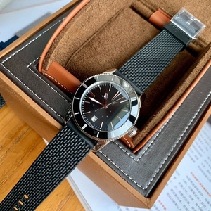 Reloj Mecánico <span class=keywords><strong>de</strong></span> Acero Inoxidable <span class=keywords><strong>de</strong></span> Lujo para Hombre, Serie Ocean, Bisel <span class=keywords><strong>de</strong></span> Cerámica, <span class=keywords><strong>Oro</strong></span> Rojo, Estilo Breitling - Product Image 4