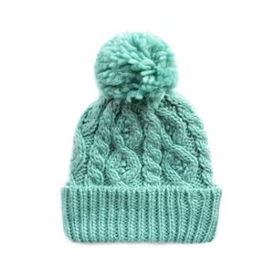 Unisex Cable Knit Beanie Acrylic Material Winter Hat With Custom Logo High Quality Bobble Beanies Manufacturers - Product Image 2