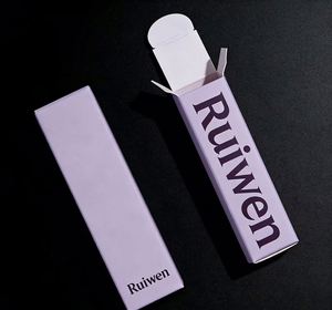 Custom Recyclable Cosmetic Packaging Soft <b>Box</b> <b>White</b> Paper Hot Stamping for Lipstick Bottle Premium Eco-Friendly Packaging - Product Image 5