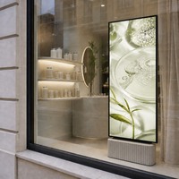 Écran publicitaire LCD haute luminosité 32 43 49 55 65 pouces, affichage mural pour vitrine de magasin de détail