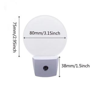 Base de Lámpara Nocturna LED 3D Personalizada con Enchufe Cuadrado de Acrílico, Lámpara Nocturna con Sensor para Cocina Interior - Product Image 3