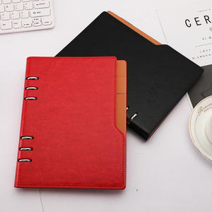 Custom <b>A4</b> A5 A6 <b>Notebook</b> Binder PU Leather Business Office <b>Hardcover</b> with Loose-L Binding - Product Image 3