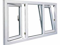 Fenêtre à battant UPVC NFRC fenêtre à battant intérieure et extérieure en verre trempé à double couche à rupture thermique personnalisée