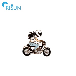 หมุดปักลายสำหรับนักขี่จักรยานและนักขี่จักรยานแบบเซ็กซี่หมุดปักหมุดโลหะเคลือบสำหรับรถสกู๊ตเตอร์เข็มติดปกมอเตอร์ไซด์ออกแบบได้ตามต้องการเข็มผู้หญิงนักขี่จักรยานสาว - Product Image 3