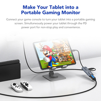 Tarjeta de Captura de Video SYONG Nueva 4K USB C HDMI, Grabadora de Video Tipo-C a HDMI, Compatible con Carga de 100W, para Teléfonos Móviles, Switch, VR