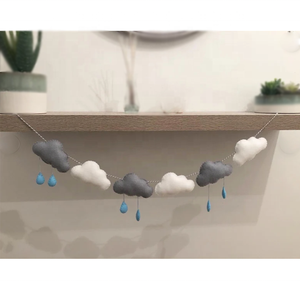 Decoración multifuncional de nubes de fieltro para bebé - Product Image 5